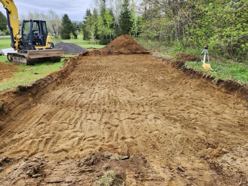 Lot graded and ready for the next step