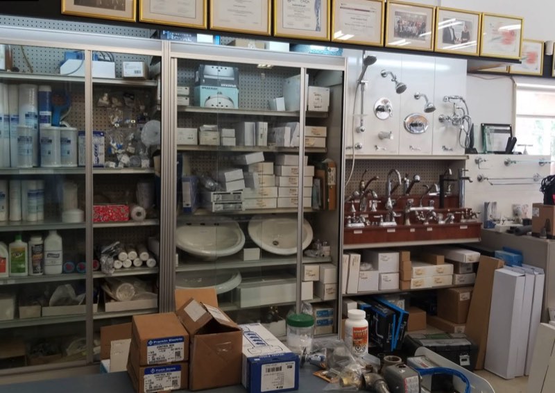 Parts and fixtures in the store